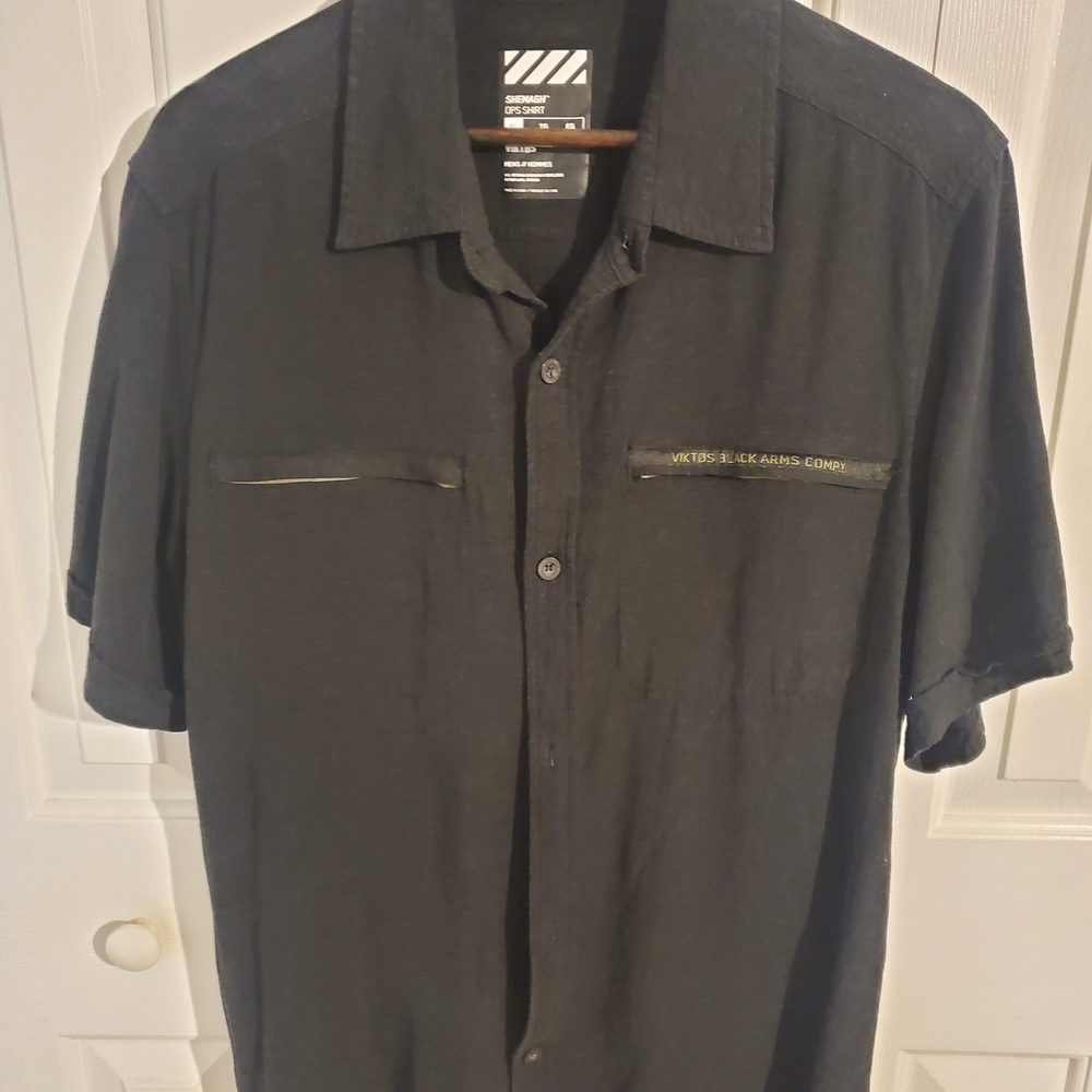 Viktos Shemagh Black Short Sleeve Button-Up Shirt
